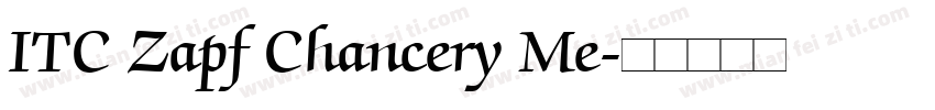 ITC Zapf Chancery Me字体转换